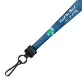 1/2" Recycled Color Match Lanyard w/ Swivel J Hook (Full Color)